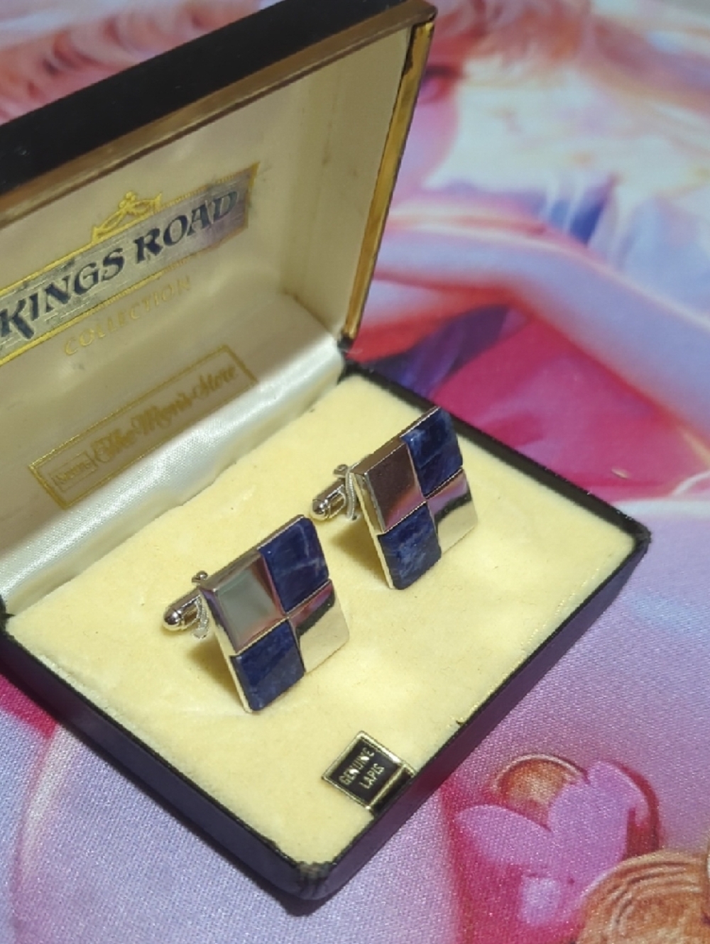 Vintage Kings Road Lapis Lazuli Cufflinks – Sears Men’s Store - Picture 12 of 15